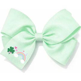 Bits & Bows Bits & Bows Rainbow Shamrock Hair Bow