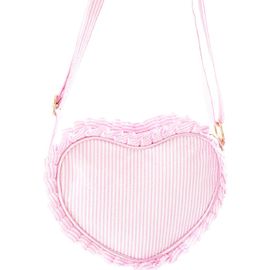 Bits & Bows Bits & Bows Seersucker Ruffle Girls' Heart Purse