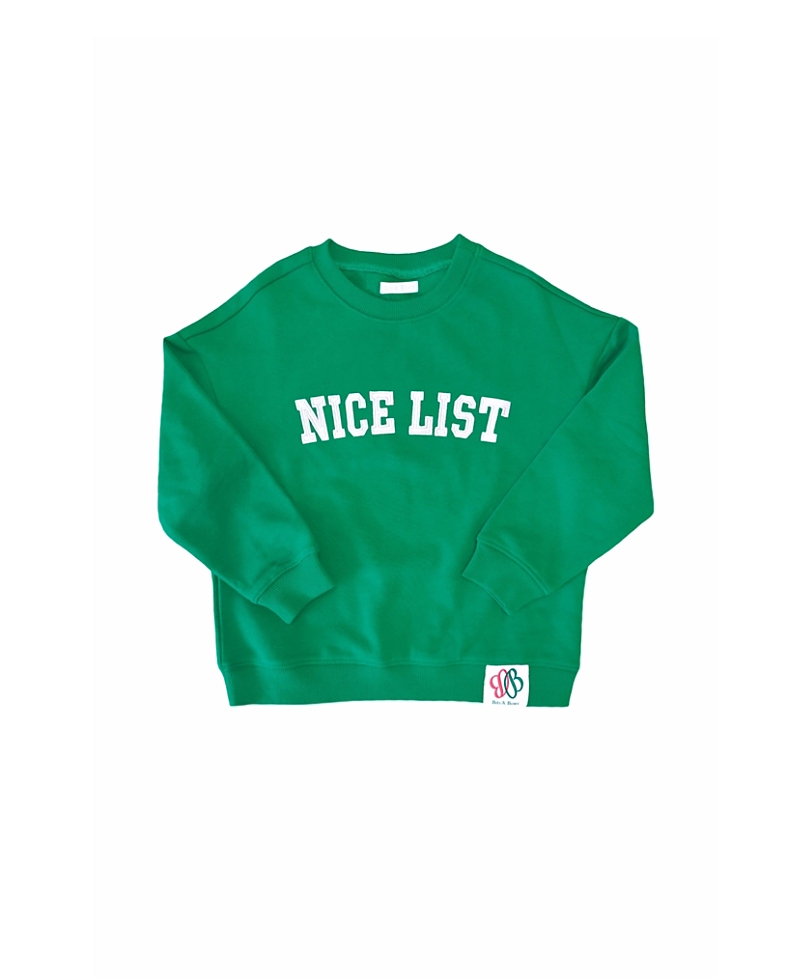 Bits & Bows Bits & Bows Unisex Nice List Crewneck Sweatshirt