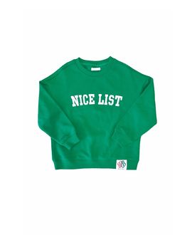 Bits & Bows Bits & Bows Unisex Nice List Crewneck Sweatshirt