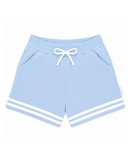 Bits & Bows Bits & Bows Unisex Striped Varsity Shorts