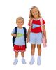 Bits & Bows Bits & Bows Unisex Striped Varsity Shorts - 3