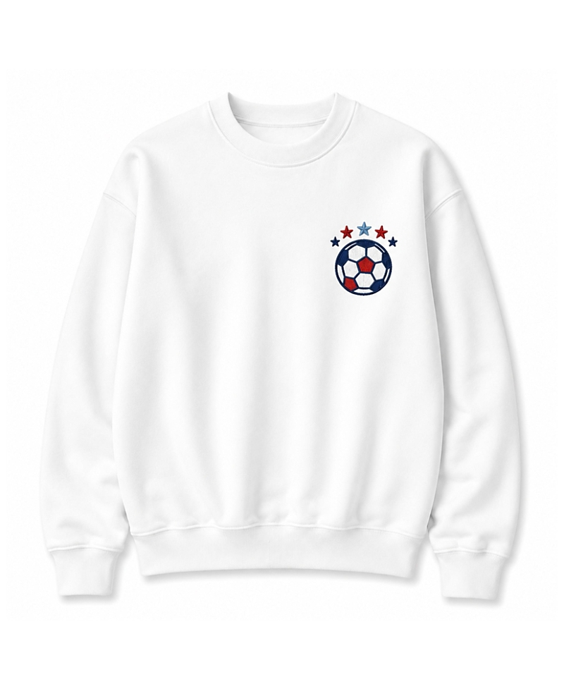 Bits & Bows Bits & Bows Unisex Usa Soccer Club Crewneck Sweatshirt