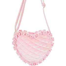Bits & Bows Bits & Bows Velvet Ruffle Girls' Heart Purse