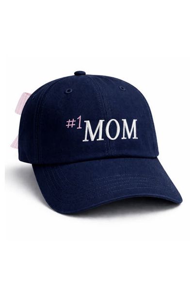 Bits & Bows Bits & Bows Women's #1 Mom Bow Baseball Hat