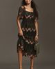 Bl-nk Emryn Embroidered Square-Neck Midi Dress - 1