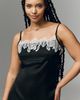 Bl-nk Lace-Trim Midi Slip Dress - 6