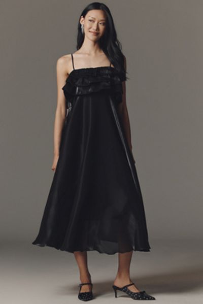 Bl-nk Manouk Smocked Midi Dress