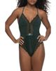 Black Bow Black Bow Henny Satin & Lace Thong Bodysuit - 1