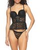Black Bow Black Bow Rachel Lace Underwire Bustier & G-String Set  - 1