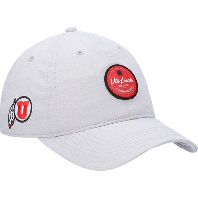 Black Clover Black Clover Men's Gray Utah Utes Oxford Circle Adjustable Hat 
