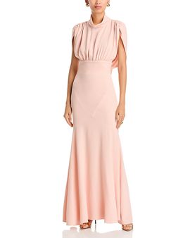 Black Halo Black Halo Adelina Empire Waist Mock Neck Gown