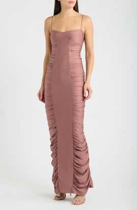 Black Halo Black Halo Amoria Stretch Satin Body-Con Gown