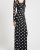 Black Halo Black Halo Lazul Ruched Long Sleeve Gown - 3