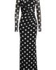Black Halo Black Halo Lazul Ruched Long Sleeve Gown - 5