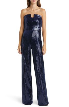 Black Halo Black Halo Lena Sequin Strapless Jumpsuit