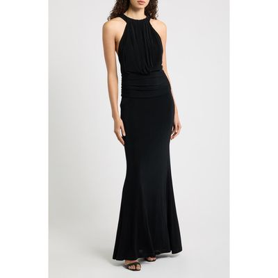 Black Halo Black Halo Lucine Ruched Sleeveless Gown 