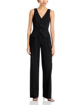 Black Halo Black Halo Matias Vest Bodice Sleeveless Jumpsuit