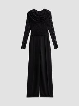 Black Halo Black Halo Women's Raven Draped Lace Jumpsuit