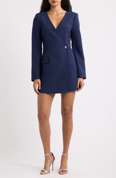 Black Halo Black Halo Zenna Long Sleeve Blazer Minidress