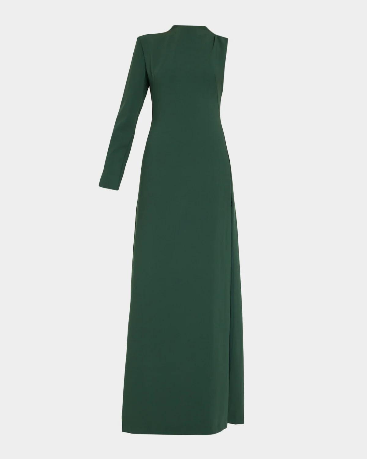 Black Halo Kali One-Sleeve Maxi Dress