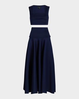 Black Halo Pamina 2-Piece Midi Skirt Set