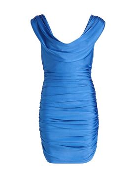 Black Halo Women's Evangeline Cowlneck Minidress