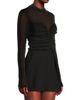 Black Halo Women's Leonarda Mesh Metallic Long-Sleeve Romper - 4
