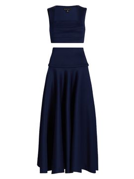 Black Halo Women's Pamina Two-Piece Midi-Dress Set