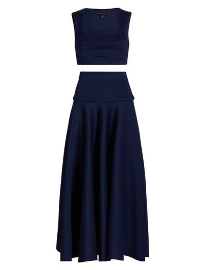Black Halo Women's Pamina Two-Piece Midi-Dress Set