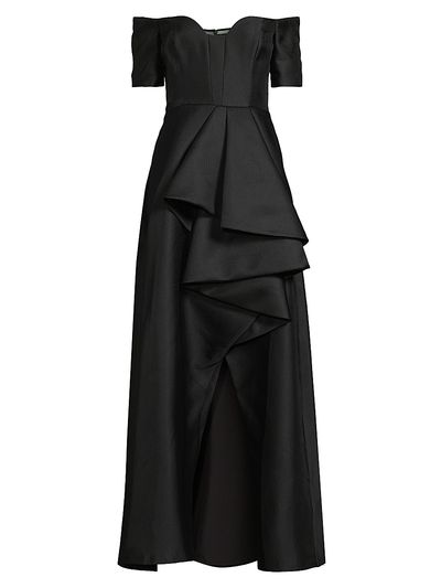 black halo dresses Black Halo Elara Midi Dress in Espresso