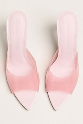 Black Suede Studio Belle Heeled Mules