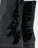 Black Suede Studio Black Suede Studio Aries Booties BLACK CROC PATENT LEATHER - 4