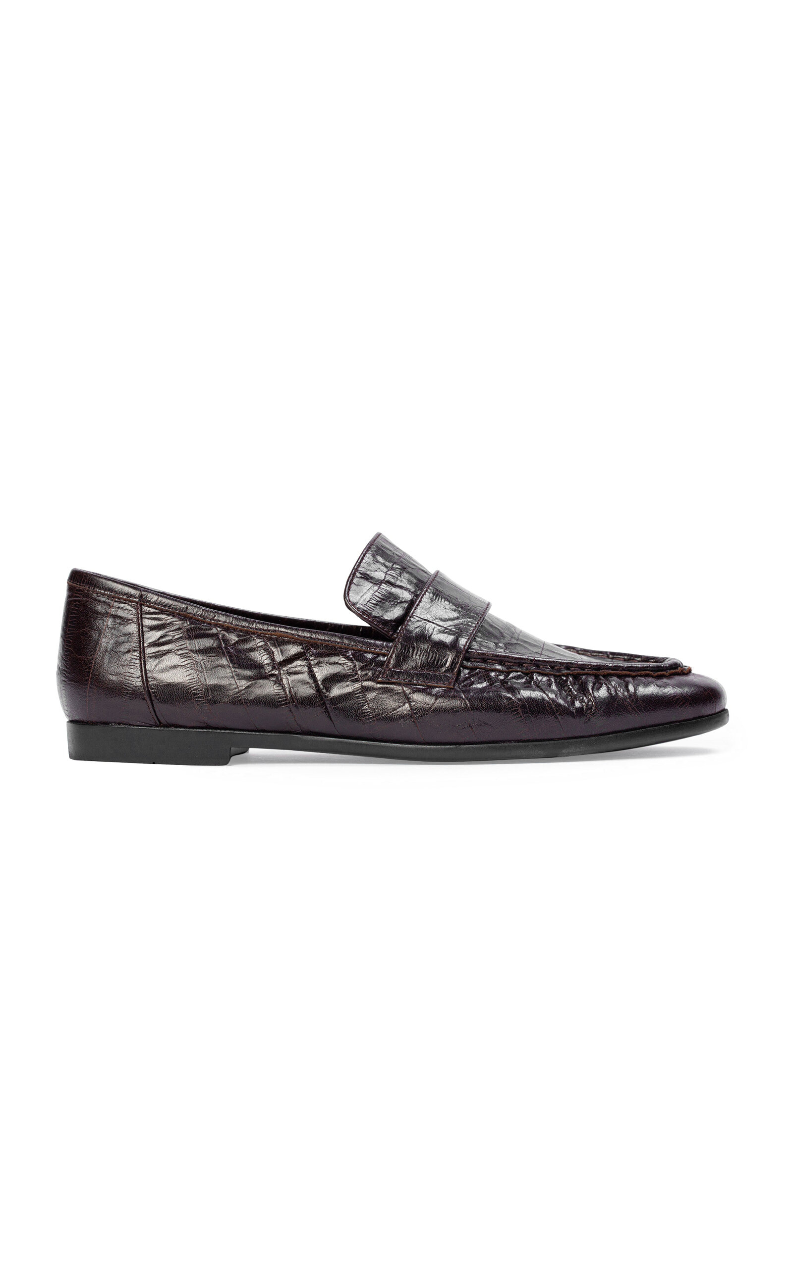 Black Suede Studio Black Suede Studio Arrow Leather Loafers
