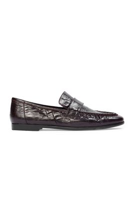 Black Suede Studio Black Suede Studio Arrow Leather Loafers
