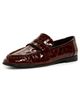 Black Suede Studio Black Suede Studio Arrow Loafers Cinnamon Croc Patent Leather - 1