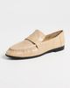 Black Suede Studio Black Suede Studio Arrow Loafers Latte Eel Printed Leather - 2