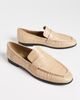 Black Suede Studio Black Suede Studio Arrow Loafers Latte Eel Printed Leather - 5