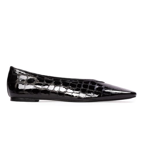 BLACK SUEDE STUDIO BLACK SUEDE STUDIO Ayra Croc Ballerina