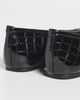Black Suede Studio Black Suede Studio Ayra Flats Black Croc Patent Leather - 4