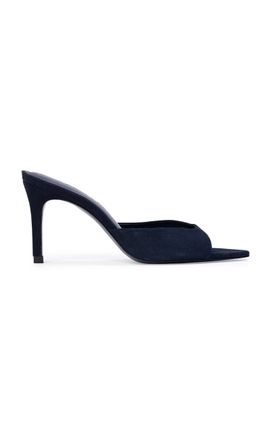 Black Suede Studio Black Suede Studio Brea Patent Leather Mules