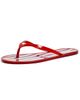 Black Suede Studio Black Suede Studio Crystal Jelly Flip Flops Red Stripe - 1
