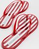 Black Suede Studio Black Suede Studio Crystal Jelly Flip Flops Red Stripe - 4