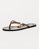 Black Suede Studio Black Suede Studio Crystal Jelly Flip Flops Snake/Brown - 2