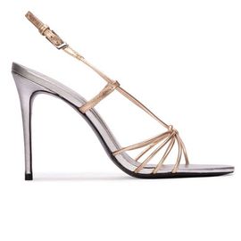 BLACK SUEDE STUDIO BLACK SUEDE STUDIO Fern 100 Metallic Sandal
