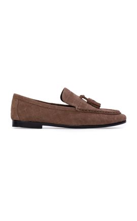 Black Suede Studio Black Suede Studio Finn CrocSuede Loafers