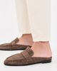 Black Suede Studio Black Suede Studio Gabby Mules Brown Croc Suede - 3