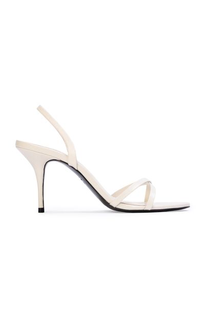 Black Suede Studio Black Suede Studio Jolla Leather Slingback Sandals