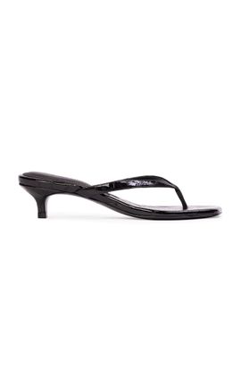 Black Suede Studio Black Suede Studio Kendal Croc Patent Leather Sandals