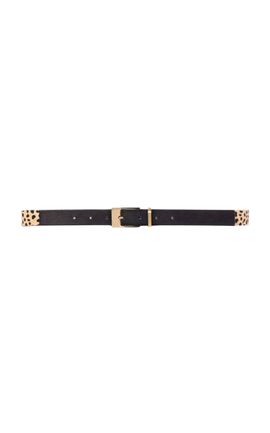 Black Suede Studio Black Suede Studio Legend Cheetah Pony Hair Belt